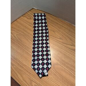 Tabasco Hot Sauce Blue Red White Men's Silk Necktie Tie